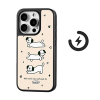 Coque de téléphone magnétique dessin animé pour Iphone16 16pro/promax 15 15promax/14Promax/14pro 14/13 13pro 12 11 coque Texture en Fiber de carbone