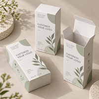 Boîte en carton kraft rigide écologique avec logo personnalisé imprimé, petite boîte en carton pour cosmétiques, emballage pour parfum, rouge à lèvres