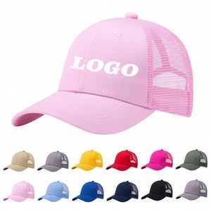 Gorra Deportiva de 6 Paneles de Algodón Negro de Alta Calidad con Diseño Personalizado OEM, Gorras al por Mayor con Logotipo Bordado en 3D, Gorra Trucker Clásica de Malla para Hombre - Product Image 1