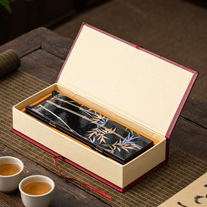 Modern Chinese Style Folding <b>Screen</b> Black Ink Bird And Flower Design Movable Room Divider Tea Ceremony Decor - Product Image 4