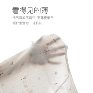 Combinaison pour bébé à manches longues en coton fin, unisexe, pour l'été - Product Image 2