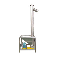 Convoyeur à vis automatique compact et portable pour poudre, élévateur à vis en acier, machine de transport alimenté par vis
