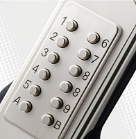 Serrure de porte mécanique sans clé, sans batterie, sans alimentation, sans câblage, en acier inoxydable, entrée par code sécurisée, location d'appartement, maison d'hôtes