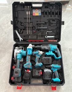 Chuyên nghiệp không dây có thể sạc lại điện công cụ thiết lập nóng bán Máy mài góc tác động cờ lê khoan Kit - Product Image 4