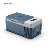 Alpicool GC9 Mini refroidisseur de capacité 12V Congélateur à double usage AC DC Réfrigérateur électrique à compresseur Réfrigérateur portable pour camping et voiture