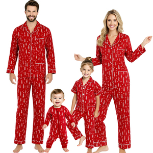 Set di Pigiami Coordinati in Fibra di Bambù Organica, Morbidi e Traspiranti con Cerniera per <span class=keywords><strong>Mamma</strong></span>, Papà e Bambino, Abbigliamento Casual per Bambini - Product Image 1