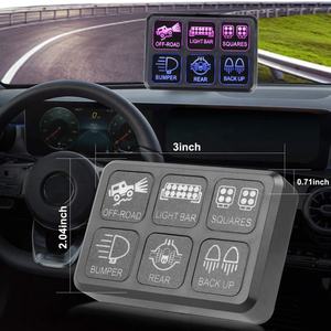 Dc 12V 24V étanche Led tactile bateau écran commutateurs panneau 6 Gang interrupteur panneau Onoff Led voiture lumière interrupteur - Product Image 6