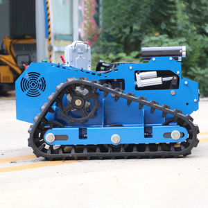 โรงงานจำหน่ายเครื่องตัดหญ้าแบบรีโมทคอนโทรล ใบมีดแบน เครื่องยนต์ EPA Euro5 ปรับความสูงได้ 1 ถึง 20 ซม. ระยะควบคุม 500 ม. - Product Image 4