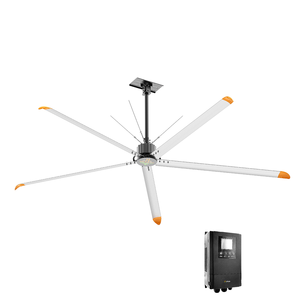 Ventilateur industriel VFans 220V/200V IP64 HVLS anti-corrosion, <span class=keywords><strong>haute</strong></span> sécurité, ventilateur DC silencieux, grand ventilateur pour terrain <span class=keywords><strong>de</strong></span> basket-ball - Product Image 1