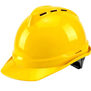 İnşaat Güvenlik Kaskı Endüstriyel Baret V Şekilli 4 Noktalı Oluklu ABS HDPE EN397 Sertifikalı Hafif Ayarlanabilir - Product Image 4