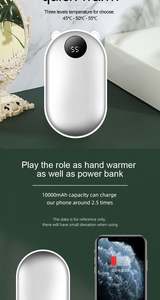 Nouvelle tasse à contrôle de température avec massage du cou/du rachis cervical et chauffe-mains Power Bank 10000 mAh pour coffret cadeau de bureau promotionnel - Product Image 5