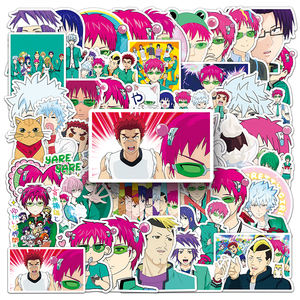 50 piezas de fábrica gran oferta decoración de Anime pegatina personalizada impermeable <span class=keywords><strong>Saiki</strong></span> <span class=keywords><strong>Kusuo</strong></span> pegatina - Product Image 6
