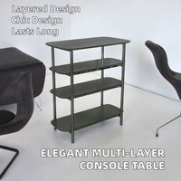 Table Console Convertible Moderne Extensible Entrée Villa Salon Hôtel Chambre à coucher Ferme Maison Meubles Panneau Fabriqué Panneau MDF