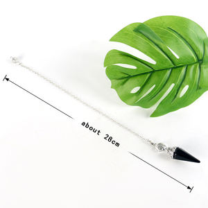 Pendules en cristal de guérison énergétique naturelle en gros, pierres hexagonales, pendentifs en cristal, pendule de l'âme pour la décoration - Product Image 2