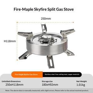 Réchaud à gaz <span class=keywords><strong>propane</strong></span> de type split pour l'extérieur, réchaud de camping portable robuste, réchaud de cuisson pour pique-nique et camping - Product Image 4