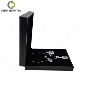 High End Black Leather Velvet Interior <b>Ring</b> <b>Box</b> Square Hinged Jewelry Gift <b>Box</b> for Wedding Proposal Custom Logo - Product Image 3