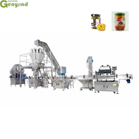 Ligne d'étiquetage de capsulage de remplissage de bocal de bouteille en plastique de marinade d'olive marinée entièrement automatique de haute qualité