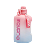 Termos isolés 64oz motivacional 2lts 2 litres 2 litres bouteilles d'eau potable en plastique pour le sport avec logo personnalisé