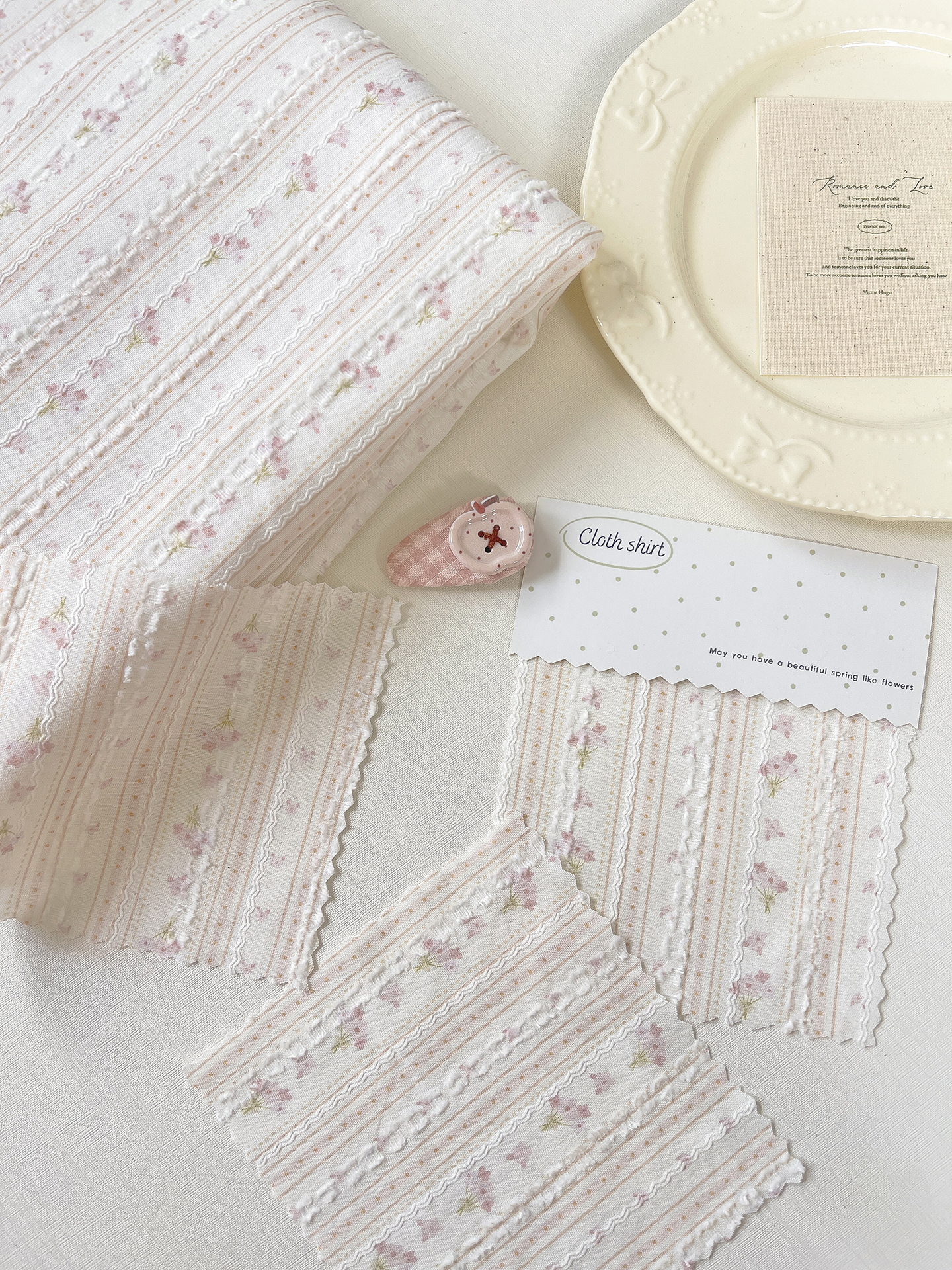 Women's Girls Jacquard Velvet Woven 100% Polyester Lightweight Breathable Printing Solids Jacquard Fabric DIY Home Textiles