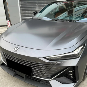 Luxury dark grey PET Glossy Car Wrap <b>Vinyl</b> 7.5 mil Self-healing Scratch Resistant Exterior Decoration Film for Sedans Finish - Product Image 1