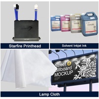 Impresora de Inyección de Tinta Automática de 3.2 Metros, Impresora Grande, Plotter de Impresión Starfire 1024 con Cabezales de Impresión de 24PL, Máquina de Impresión Flexible para Pancartas
