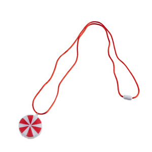 Peppermint Candy LED Necklace Red Festive Glowing Accessory Christmas Party Favors <strong>Stocking</strong> Stuffers Wholesale Supplier - Product Image 6