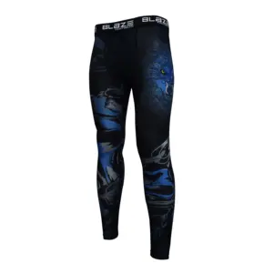 Aangepaste Mannen Compressie Fitness Panty Sublimatie Leggings Vier Manier Rekbaar Panty