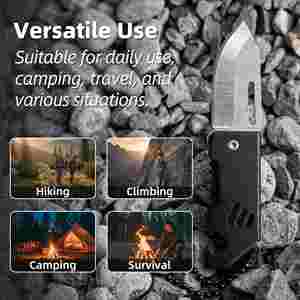 Couteau porte-clés de survie Baiyuheng, porte-clés portable, couteau multi-outils de camping - Product Image 5