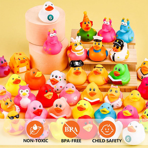 Wholesale Promotional 2 Inch Animal Plastic Rubber Ducky Mixed Cartoon Vinyl Bulk Bath Duck Bath Toys Festival Gift for Kids - Product Image 3
