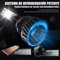Phares LED de voiture H4, feux de route et de croisement, ampoules LED pour voiture, accessoires de modification