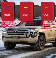 Pengontrol Throttle TROS 4 Mode Mengemudi Peningkat Daya 45% Pedal Akselerator Mobil Khusus untuk Seri Toyota Land Cruiser