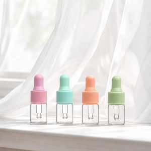 Prix d'usine, petite pipette compte-gouttes en verre avec bouchon de couleur personnalisée - Product Image 4