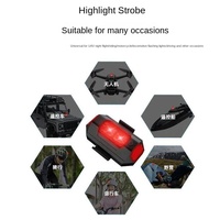 Lumière d'avion à LED à sept couleurs pour une utilisation en extérieur Drone Moto Vélo Voiture Vol de nuit et télécommande Modèle de voyant d'avertissement