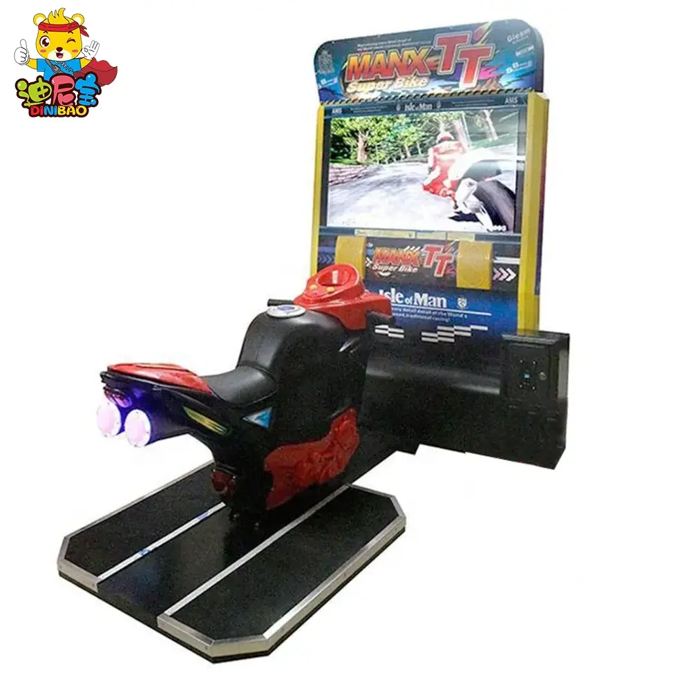 32 Lcd Single Manx Tt Fiets Rijsimulator Videogames Arcade Auto Racesimulator Games Te Koop