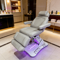Lit de spa électrique inclinable moderne à 4 moteurs, mobilier de salon de beauté médical, lit de thérapie cosmétique