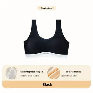 Sujetador <span class=keywords><strong>de</strong></span> verano para adolescente, chaleco <span class=keywords><strong>de</strong></span> ajuste roscado <span class=keywords><strong>de</strong></span> seda helada sin costuras, período <span class=keywords><strong>de</strong></span> desarrollo <span class=keywords><strong>de</strong></span> escuela secundaria, copa <span class=keywords><strong>de</strong></span> estudiante femenina sin cables - Product Image 6