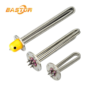 Chauffe-eau électrique immergé triphasé 380V 3000W en acier inoxydable avec bride pour réservoir d'huile et d'eau - Product Image 1