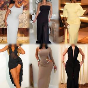 Wholesale Women's Dresses Cheap Summer Fashion Dresses Elegant Party Casual Dresses Mixed Shipment - Product Image 1