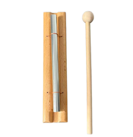 Best Selling 1 Tone Wind Chime & Wooden Hand Bell Orff Percussion Instrument with Mallet Durable Portable for School Gaming