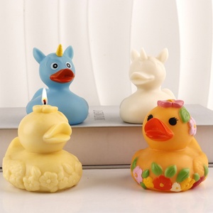 Molde de silicona TangChu con forma de patito lindo para velas de aromaterapia, yeso, jabón artesanal y manualidades de amasado. - Product Image 1