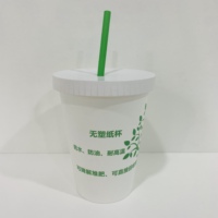 Gelas Kertas Sekali Pakai Biodegradable 8oz Grosir, Dapat Disesuaikan dan Dicetak, Lapisan PE Tunggal untuk Air Mineral