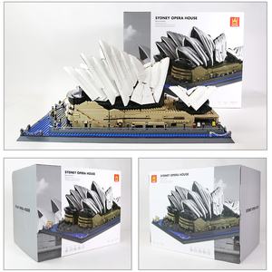 Blocs <span class=keywords><strong>de</strong></span> construction éducatifs sur <span class=keywords><strong>le</strong></span> thème <span class=keywords><strong>de</strong></span> l'architecture mondiale, modè<span class=keywords><strong>le</strong></span> <span class=keywords><strong>de</strong></span> la Mégaphone <span class=keywords><strong>de</strong></span> Sydney, Australie, jouet pour cadeau - Product Image 4