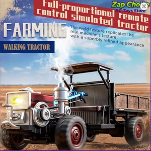 Tracteur RC JJRC C8836 1/12 4WD entièrement proportionnel 2.4G avec fumée, LED et son, prêt à l'emploi (RTR), 3.7V 500mAh, véhicule agricole rétro, jouet cadeau pour adulte - Product Image 3