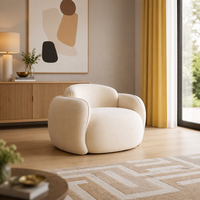 Canapé individuel décontracté de style nordique en tissu personnalisable pour bureaux de vente, clubs, halls d'hôtel, cafés - Canapé de négociation