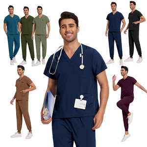 Accessoires exclusifs pour soignants, tenues d'hygiène hôtelière, tissu dobby tissé, couleur unie, pour médecins, infirmières, usage hospitalier unisexe - Product Image 1