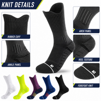Chaussettes de sport en tricot pour jeunes, pour la course à pied, le basketball et la gym, respirantes, avec coussinets de compression, saison printemps, logo personnalisable
