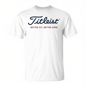 T-shirt de golf Titleist blanc unisexe pour adulte, col rond, manches courtes, impression sérigraphique - Product Image 2