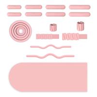 Bâton de musculation long en sergé avec bordure en caoutchouc, vente directe usine, anneau d'entraînement fitness, vente chaude transfrontalière