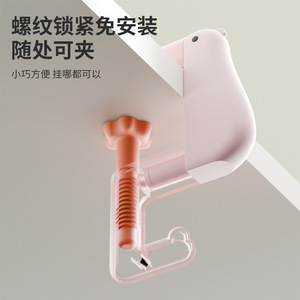 Thinking <b>Duck</b> Backpack <b>Hook</b> Single <b>Hook</b> 1-3kg Load Capacity For Students Desk Use - Product Image 2