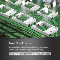 Boîtier carré en aluminium sur mesure, support métallique usiné CNC pour montage d'équipements électroniques